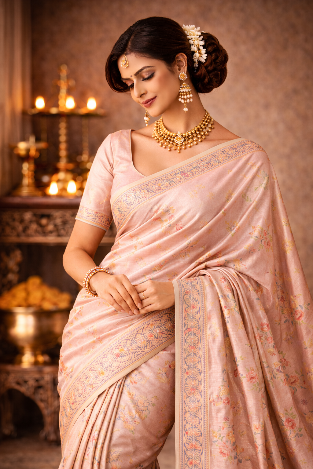 Soft Pastel Comfort – Cotton Saree