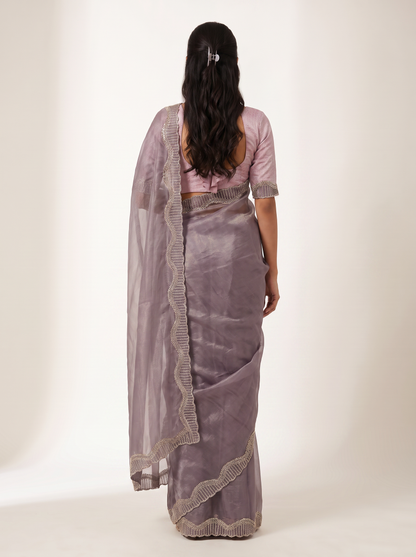 Tamasha-Premium Embellished Border Saree | Lightweight Festive & Party Wear Saree