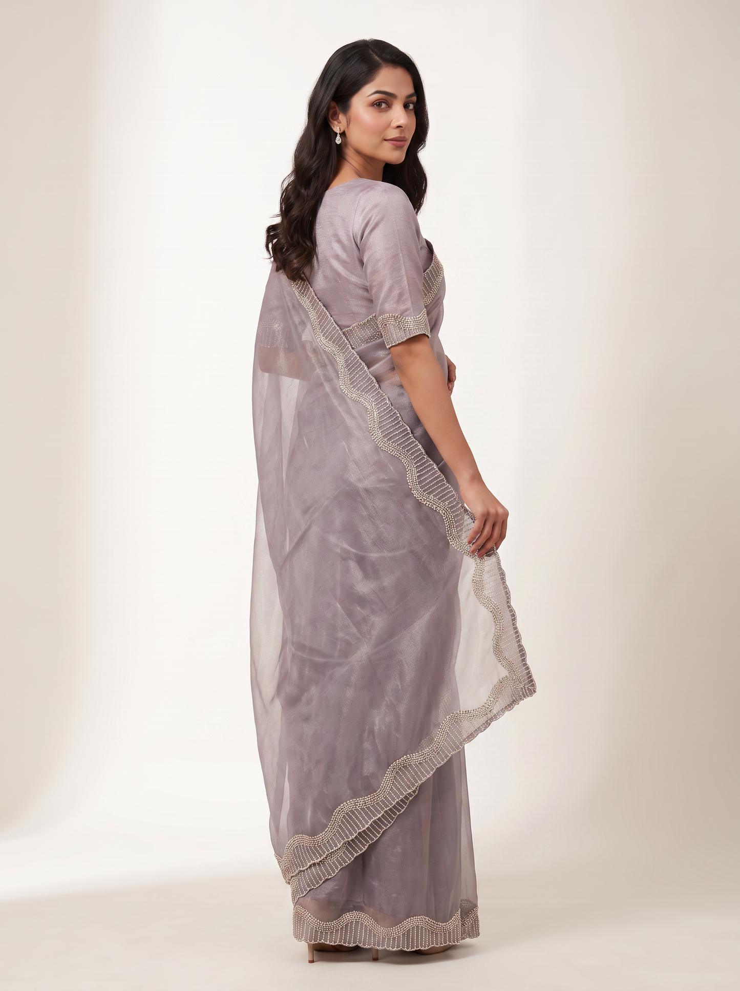 Tamasha-Premium Embellished Border Saree | Lightweight Festive & Party Wear Saree